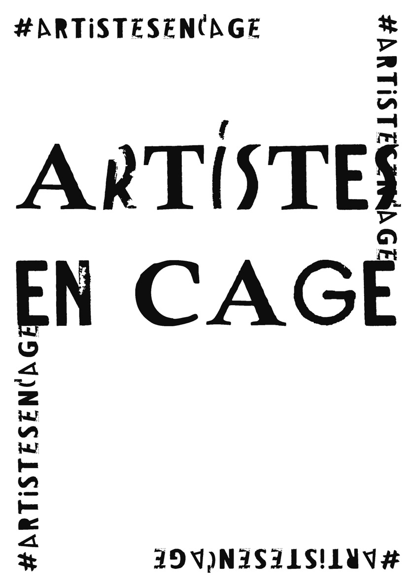 Affiche pour "Artistes en cage"